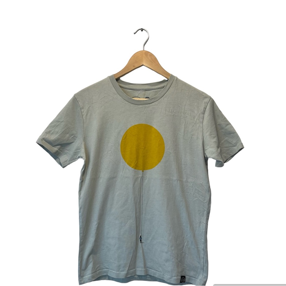 Lufalufa seafoam blue mens tshirt, 100% cotton sun tee shirt, small NWOT